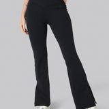 Leggings de mujer split hem flare leg
