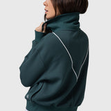 Sudadera Court Half Zip Verde Bsoul