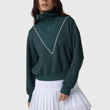 Sudadera Court Half Zip Verde Bsoul