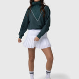 Sudadera Court Half Zip Verde Bsoul