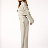 Sudadera Con Cremallera Crop Modal Vera Aloe