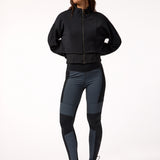 Sudadera Con Cremallera Crop Modal Vera Aloe