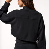 Sudadera Con Cremallera Crop Modal Vera Aloe