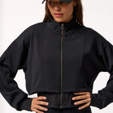 Sudadera Con Cremallera Crop Modal Vera Aloe