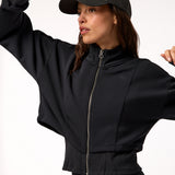 Sudadera Con Cremallera Crop Modal Vera Aloe