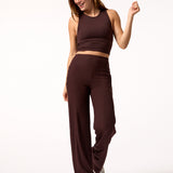 Pantalón Rib Modal Flare Rec
