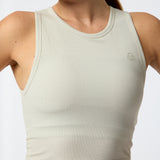 Camiseta Sin Mangas Rib Modal Aloe