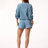 Dúo Shorts Crew Neck Astrid Azul
