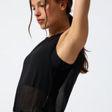 Camiseta Sin Mangas Tank Crop Mesh Rec
