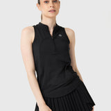 Camiseta Mujer Tank Half Zipper