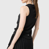 Camiseta Mujer Tank Half Zipper