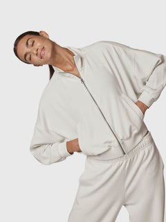 Sudadera con cremallera Modal Aloe