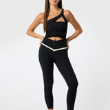 Sujetador Deportivo Crop 1 Shoulder Aloe