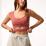 Camiseta Mangas Cortas Crop Kala Aloe