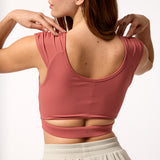 Camiseta Mangas Cortas Crop Kala Aloe