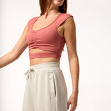 Camiseta Mangas Cortas Crop Kala Aloe