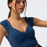 Dúo Crop Bianca Aloe - Azul